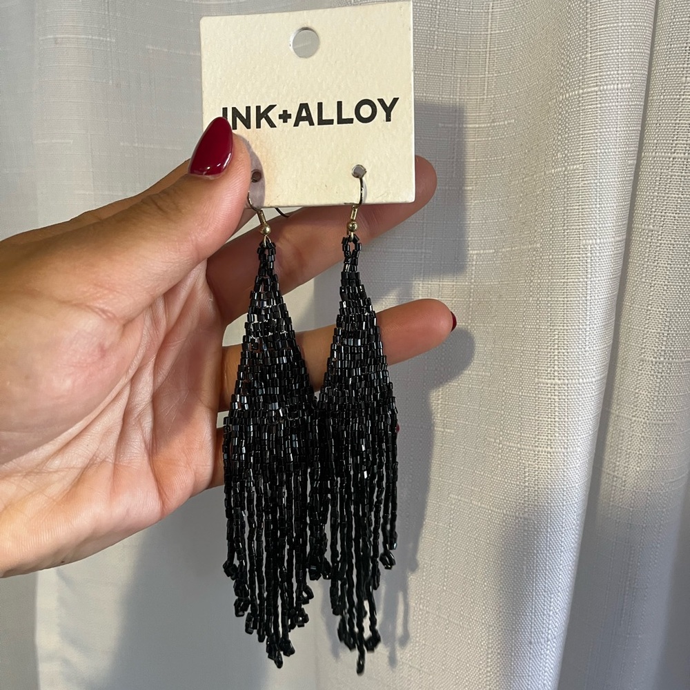 INK + ALLOY beaded earrings